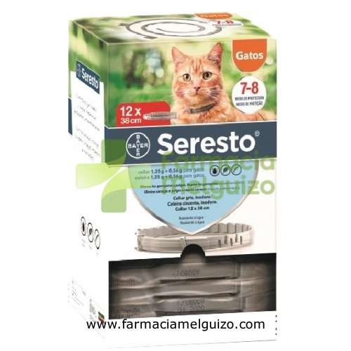 SERESTO 1,25 g + 0,56 g COLLAR PARA GATOS