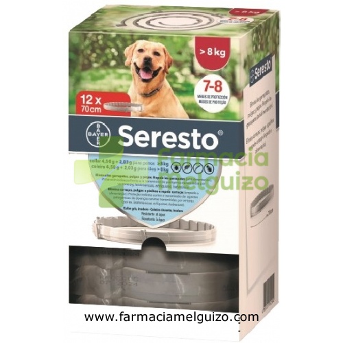 SERESTO 4,50 g + 2,03 g COLLAR PARA PERROS > 8 kg