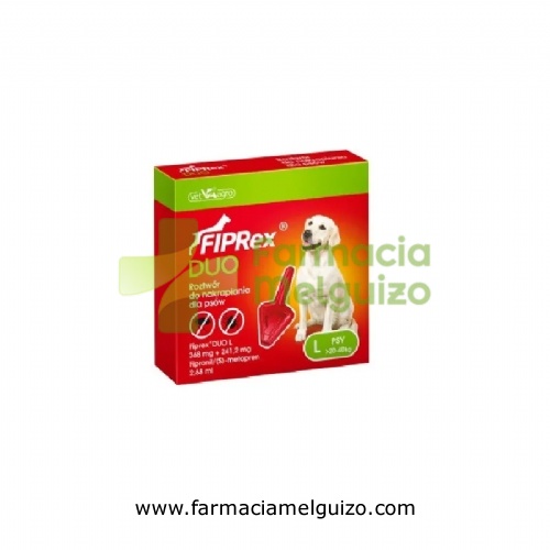 FIPREX DUO 268 mg + 241,2 mg SOLUCION SPOT-ON PARA PERROS GRANDES
