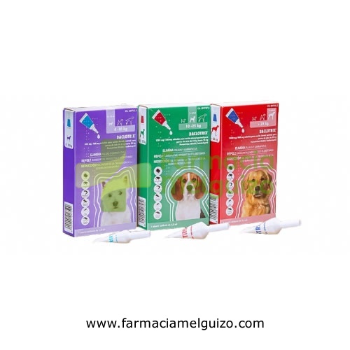 DACLOTRIX 1250 mg/250 mg SOLUCION PARA UNCION DORSAL PUNTUAL PARA PERROS DE MAS DE 10 Kg HASTA 25 Kg