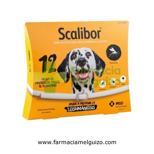 SCALIBOR 1 g COLLAR PARA PERROS DE RAZAS MEDIANAS Y GRANDES
