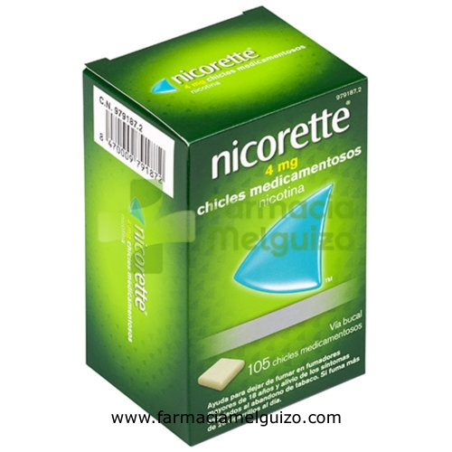 NICORETTE 4 mg CHICLES MEDICAMENTOSOS, 30 chicles