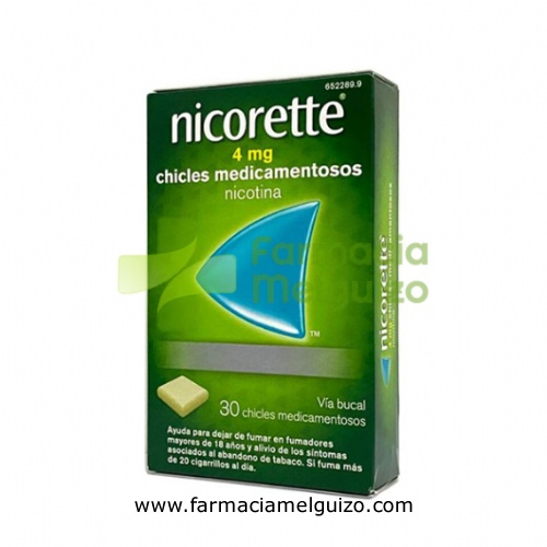NICORETTE 4 mg CHICLES MEDICAMENTOSOS, 30 chicles