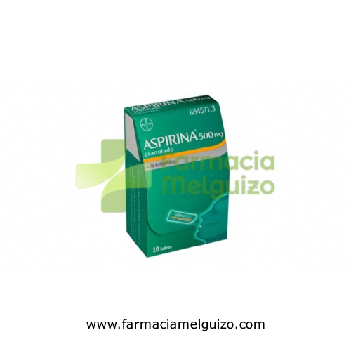 ASPIRINA 500 mg GRANULADO , 10 sobres