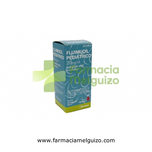 FLUIMUCIL PEDIATRICO 20 mg/ml SOLUCION ORAL , 1 frasco de 200 ml