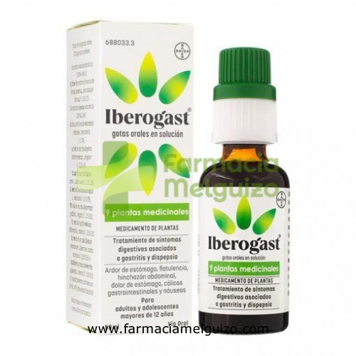 IBEROGAST GOTAS ORALES EN SOLUCION, 1 frasco de 50 ml