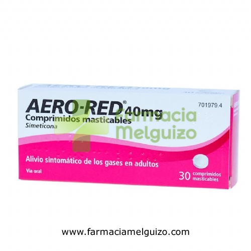 AERO RED 40 mg COMPRIMIDOS MASTICABLES , 30 comprimidos