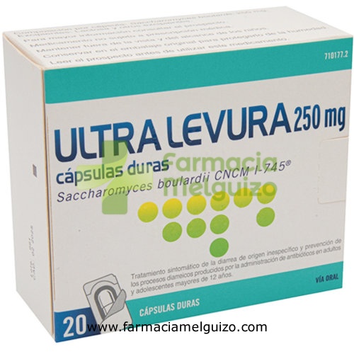 ULTRA-LEVURA 250 MG CAPSULAS DURAS , 20 cápsulas