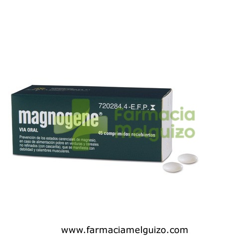 MAGNOGENE 53 mg COMPRIMIDOS RECUBIERTOS, 45 comprimidos