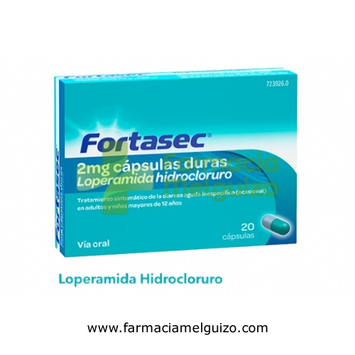 FORTASEC 2 mg CAPSULAS DURAS 20 cápsulas