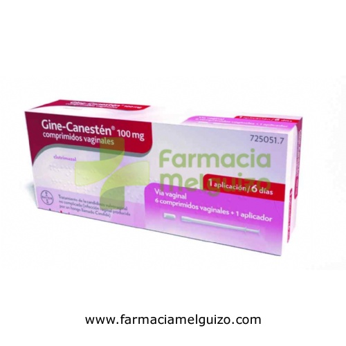 GINE-CANESTEN 100 mg COMPRIMIDOS VAGINALES , 6 comprimidos
