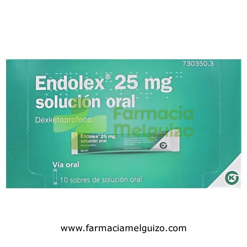 ENDOLEX 25 MG SOLUCIÓN ORAL 10 sobres de 10 ml