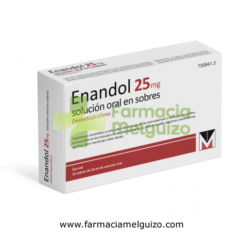ENANDOL 25 MG SOLUCION ORAL EN SOBRES 10 sobres