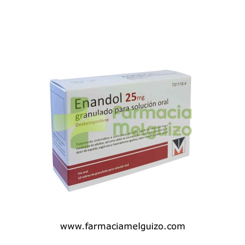 ENANDOL 25 MG GRANULADO PARA SOLUCIÓN ORAL,10 sobres