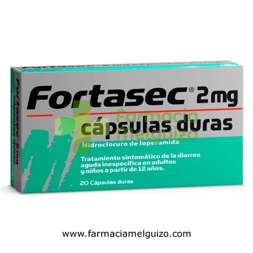 FORTASEC 2 mg CAPSULAS DURAS, 20 cápsulas
