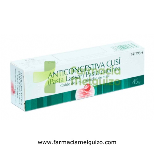 ANTICONGESTIVA CUSI (PASTA LASSAR) , 1 tubo de 45 g