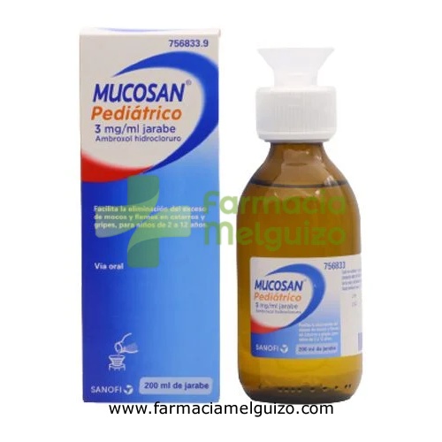 MUCOSAN PEDIATRICO 3 mg/ml JARABE , 1 frasco de 200 ml