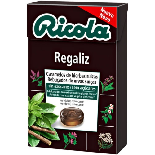 Ricola caramelos regaliz sin azucar 50 g