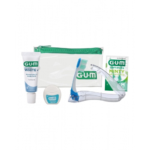 Gum bolsita viaje cepillo + pasta + hilo