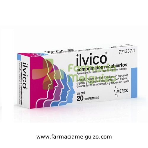 ILVICO COMPRIMIDOS RECUBIERTOS, 20 comprimidos