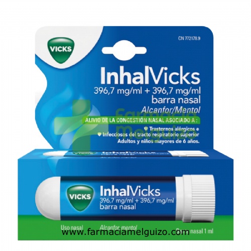 INHALVICKS 396,7 MG/ML   + 396,7 MG/ML BARRA NASAL, 1 aplicador