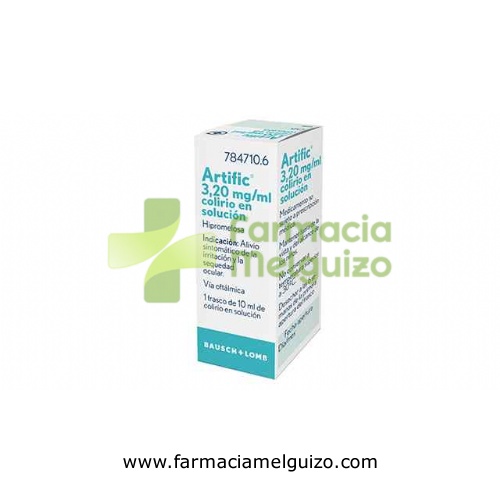 ARTIFIC 3,20 mg/ml COLIRIO EN SOLUCION , 1 frasco de 10 ml