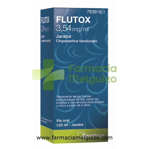 FLUTOX 3,54 mg/ml JARABE , 1 frasco de 120 ml