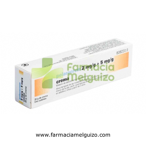 POLARACREM 2 mg/g + 5 mg/g  CREMA , 1 tubo de 20 g