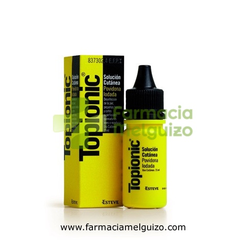 TOPIONIC 100 MG/ML SOLUCION CUTANEA, 1 frasco de 25 ml