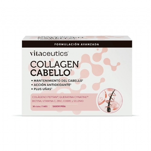 Vitaceutics collagen cabello 30 viales 25 ml sabor frutos rojos