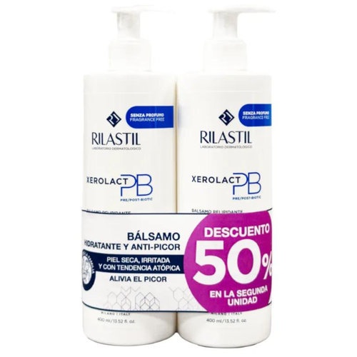 Rilastil xerolact pb 2Âº ud 50 % dto 2 x 400 ml