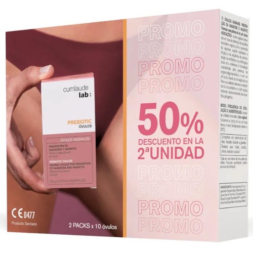 Cumlaude lab: prebiotic ovulos duplo 2x10 ovulos