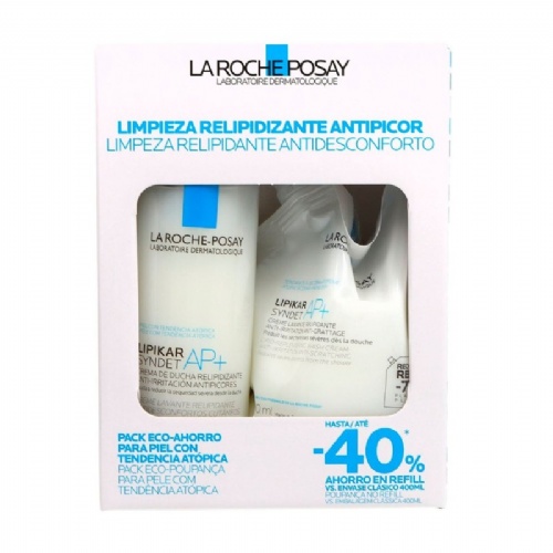 La roche posay lipikar pack syndet 400 ml + refill 40%