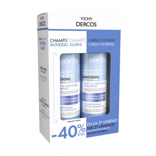 Dercos duplo champu mineral soft 400 ml