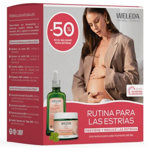 Weleda rutina antiestrias aceite 100 ml + balsamo 150 ml