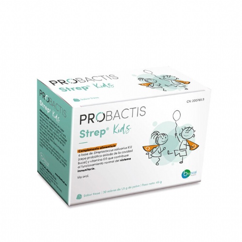 Probactis strep kids (30 sobres 1,5 g sabor fresa)