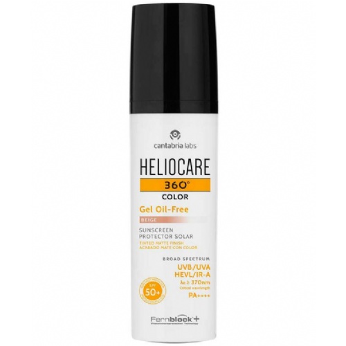 Heliocare 360º spf 50+ color gel oil-free protector solar 1 envase 50 ml color beige - protector sol