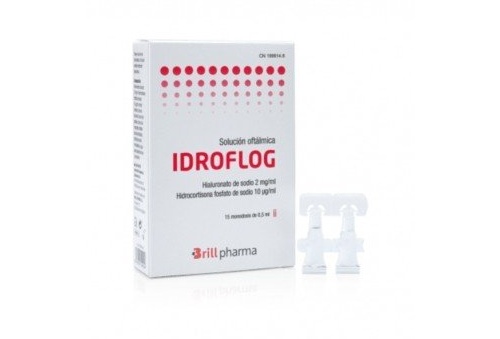 Idroflog solucion oftalmica  15 monodosis 0,5 ml