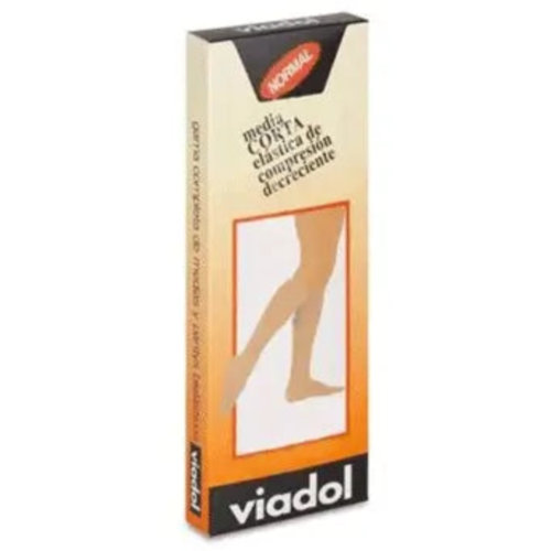Media corta (a-d) compresion normal viadol va-34 1 unidad talla mediana color beige