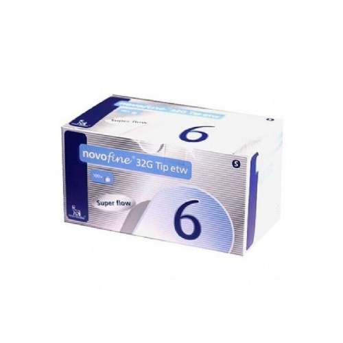 Aguja de insulina novofine tip etw 100 unidades 32 g (0,23/5 mm x 6 mm) - novofine tip etw