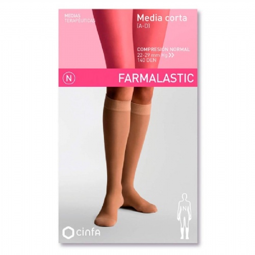 MEDIA CORTA (A-D) COMP NORMAL - FARMALASTIC (BEIGE T- EGDE)