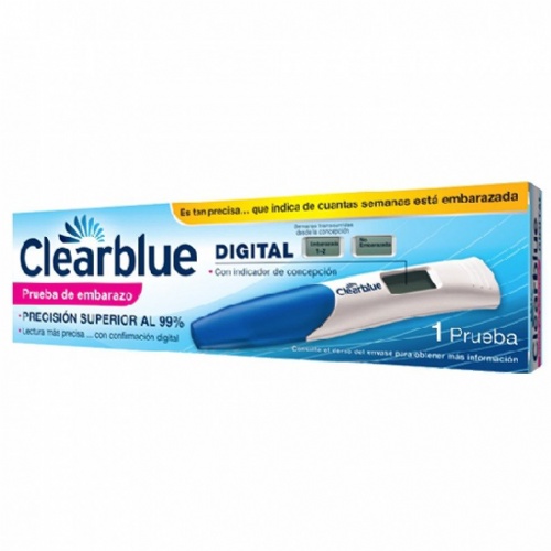 CLEARBLUE PRUEBA DIGITAL DE EMBARAZO - TEST DE EMBARAZO INDICADOR DE SEMANAS (1 PRUEBA)