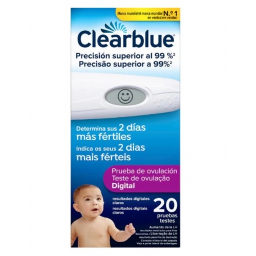 Test de ovulacion digital clearblue 20 unidades