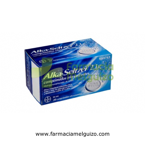ALKA-SELTZER 2,1 g COMPRIMIDOS EFERVESCENTES , 20 comprimidos
