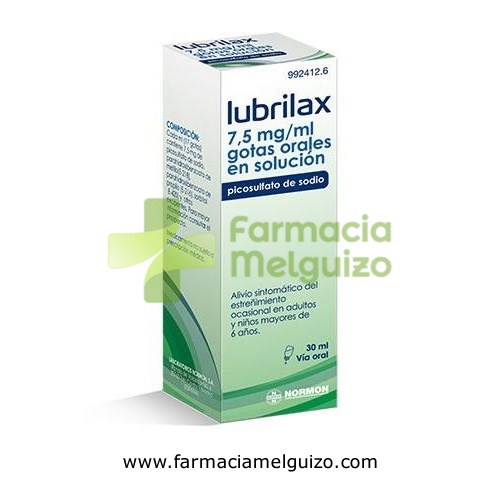 LUBRILAX 7,5 mg/ml GOTAS ORALES EN SOLUCION , 1 frasco de 30 ml