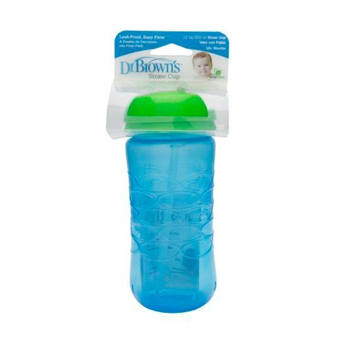 VASO CON PAJITA - DR BROWN´S (AZUL)