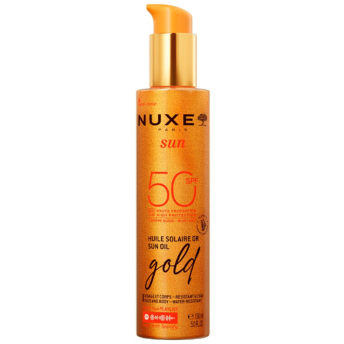 Nuxe sun aceite bronceador gold rostro y cuerpo spf 50 150 ml