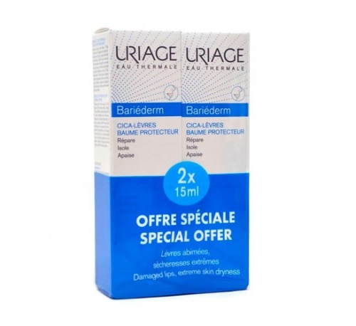 Uriage bariederm cica labios duplo 2 x 15 ml
