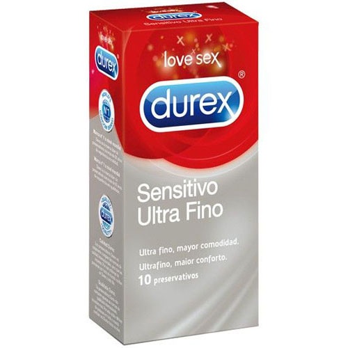 DUREX SENSITIVO ULTRA FINO - PRESERVATIVOS (10 PRESERVATIVOS)