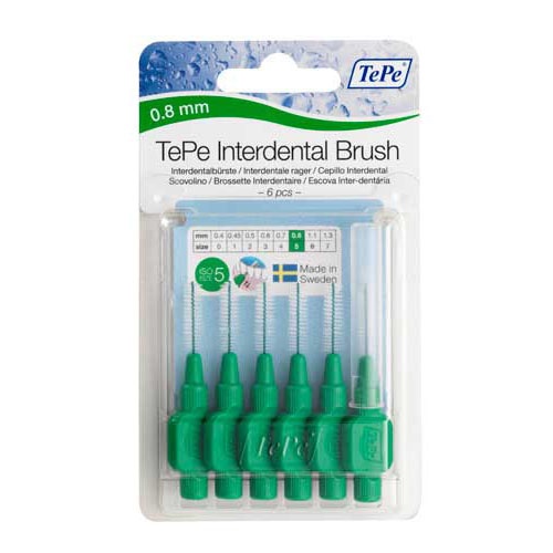 CEPILLO INTERDENTAL - TEPE (0.8 MM VERDE)